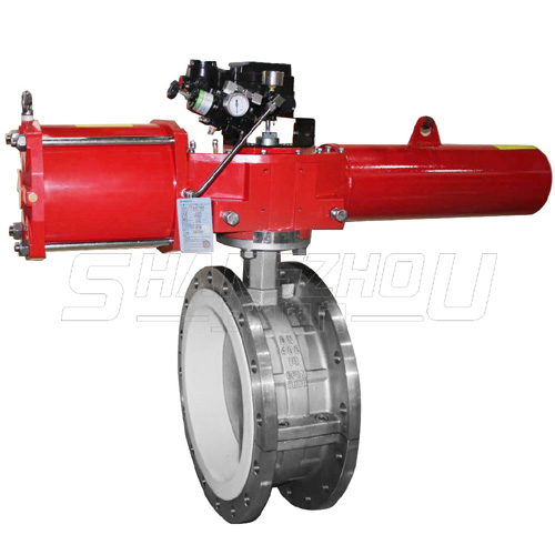 D641F4氣動襯氟蝶閥